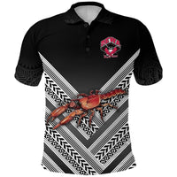 Custom Fiji Rewa Rugby Union Polo Shirt Creative Style Black NO.1, Custom Text And Number LT8 - Wonder Print Shop