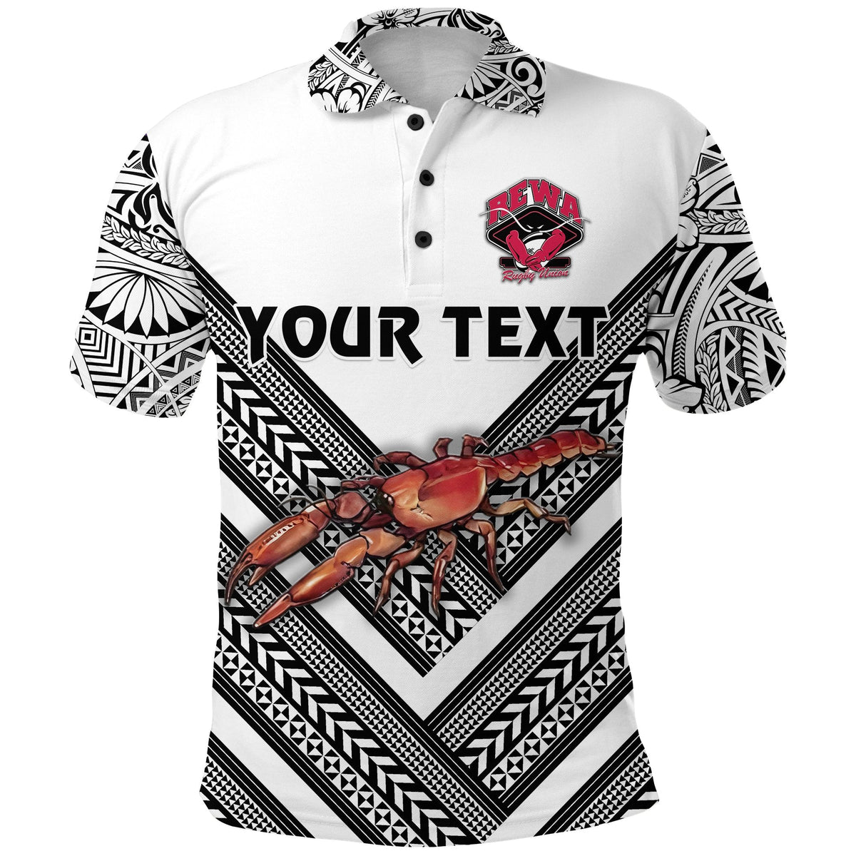 Custom Fiji Rewa Rugby Union Polo Shirt Creative Style White LT8 - Wonder Print Shop