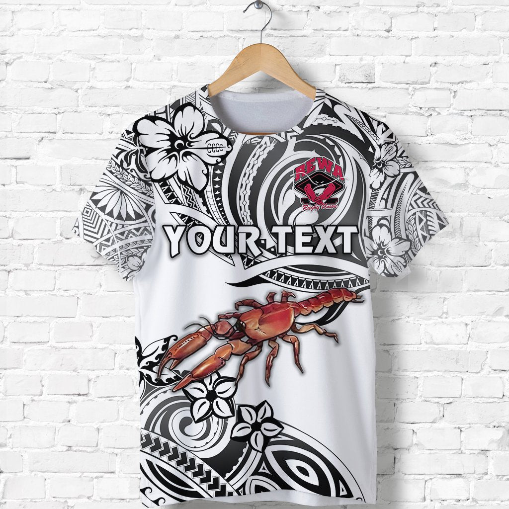 Custom Fiji Rewa Rugby Union T Shirt Unique Vibes White LT8 - Wonder Print Shop