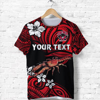 Custom Fiji Rewa Rugby Union T Shirt Unique Vibes Red LT8 - Wonder Print Shop