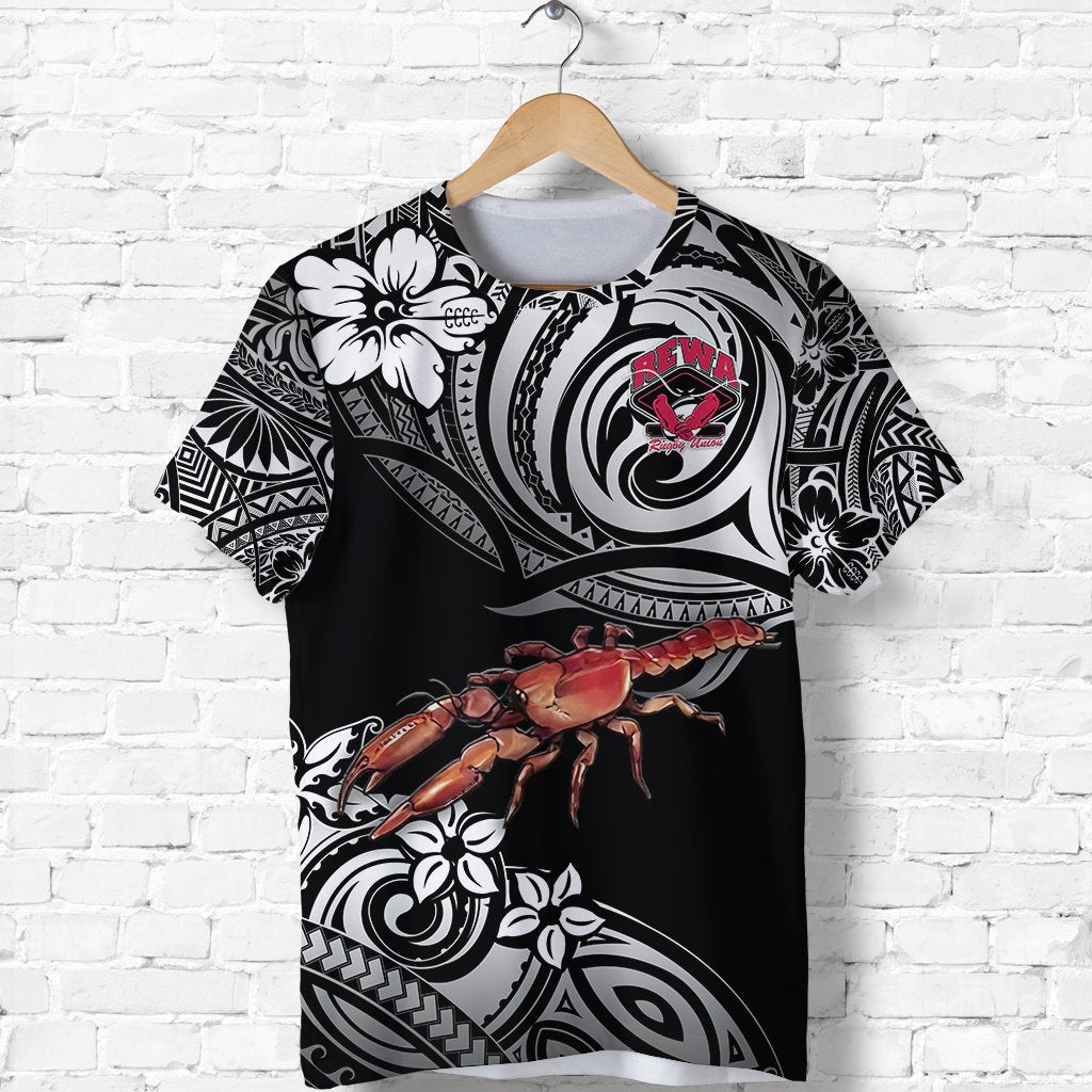 Custom Fiji Rewa Rugby Union T Shirt Unique Vibes Black, Custom Text And Number LT8 - Wonder Print Shop