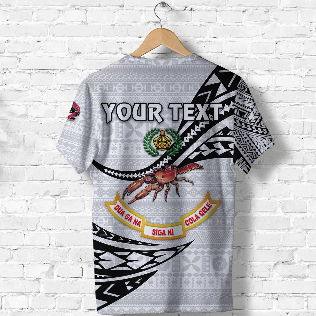 Custom Fiji Rewa Rugby Union T Shirt Unique Version White LT8 - Wonder Print Shop