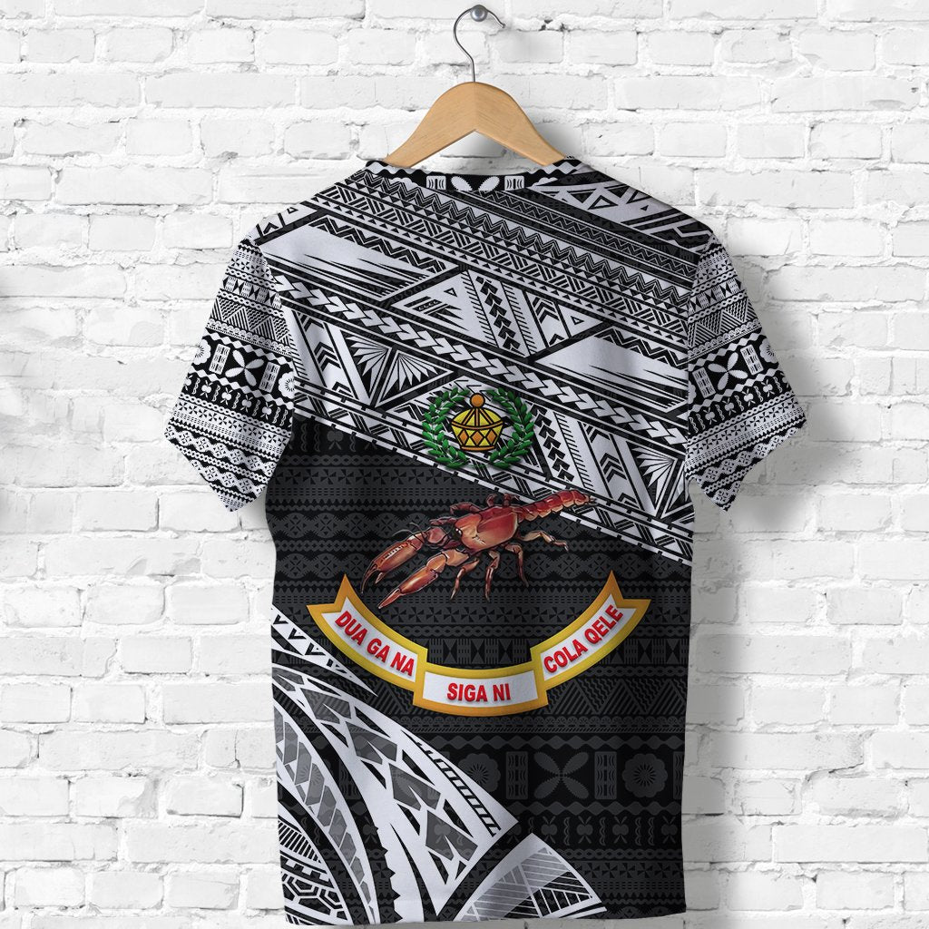 Custom Fiji Rewa Rugby Union T Shirt Special Version Black LT8 - Wonder Print Shop