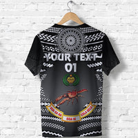 Custom Fiji Rewa Rugby Union T Shirt Creative Style Black No.1, Custom Text and Number LT8 - Wonder Print Shop