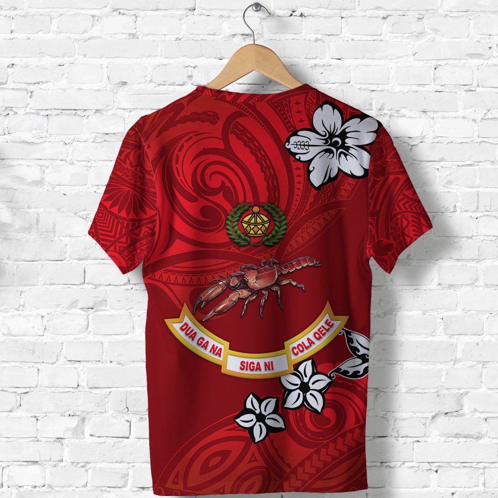 Custom Fiji Rewa Rugby Union T Shirt Unique Vibes Full Red LT8 - Wonder Print Shop