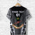 Custom Fiji Rewa Rugby Union T Shirt Tapa Style Black, Custom Text And Number LT8 - Wonder Print Shop