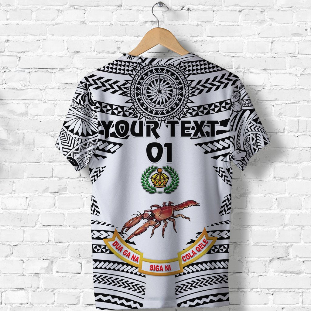Custom Fiji Rewa Rugby Union T Shirt Creative Style White, Custom Text And Number LT8 - Wonder Print Shop