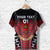 Custom Fiji Rewa Rugby Union T Shirt Tapa Style Red, Custom Text And Number LT8 - Wonder Print Shop