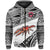 Custom Fiji Rewa Rugby Union Zip Hoodie Special Version White, Custom Text And Number LT8 - Wonder Print Shop