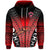 Custom Fiji Rewa Rugby Union Zip Hoodie Tapa Style Red, Custom Text And Number LT8 - Wonder Print Shop
