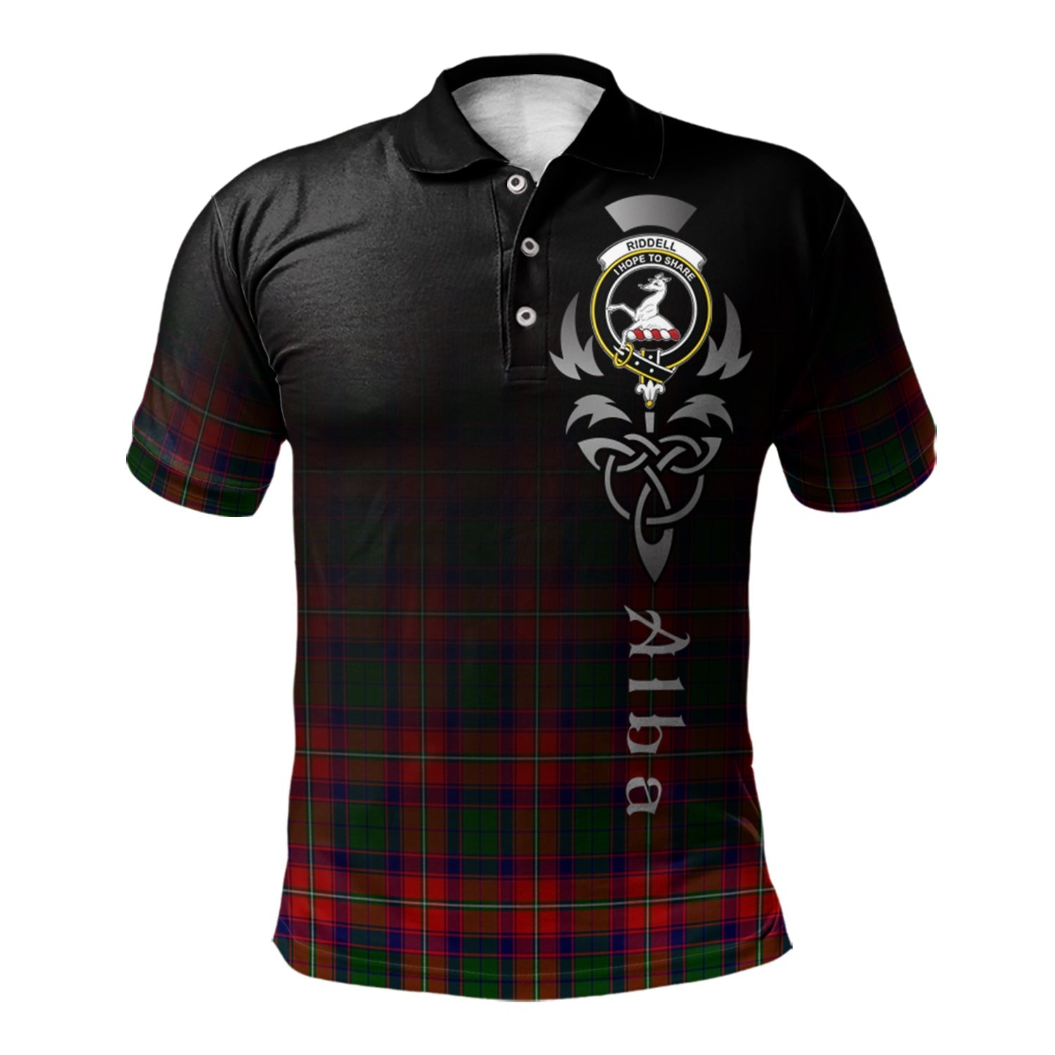 scottish-riddell-clan-crest-tartan-alba-celtic-polo-shirt