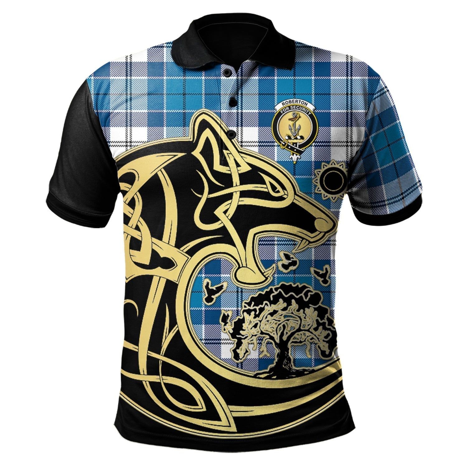 scottish-roberton-clan-crest-tartan-celtic-wolf-style-polo-shirt