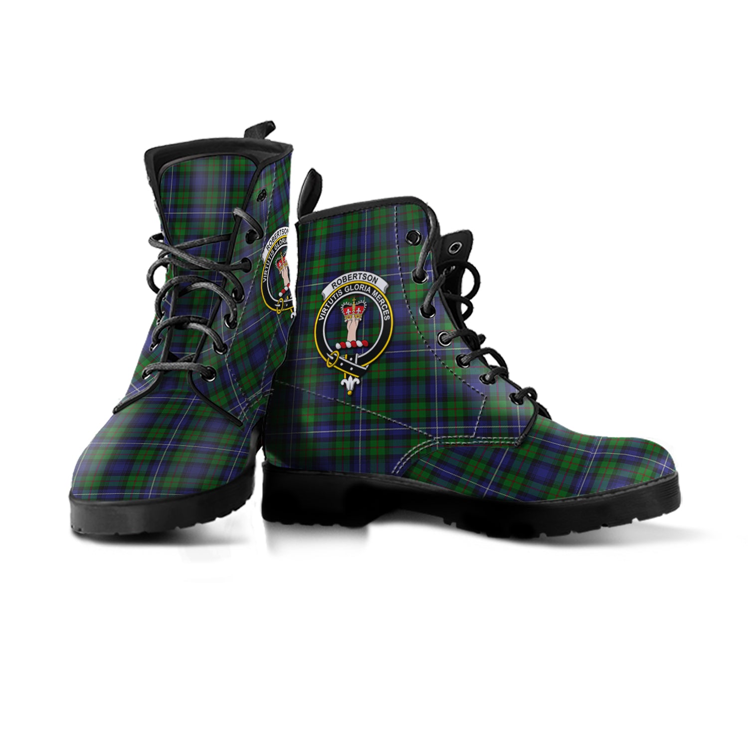 scottish-robertson-hunting-clan-crest-tartan-leather-boots