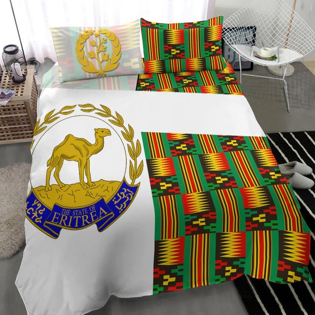 Eritrea Bedding Set Kente Pattern LT13 - Wonder Print Shop
