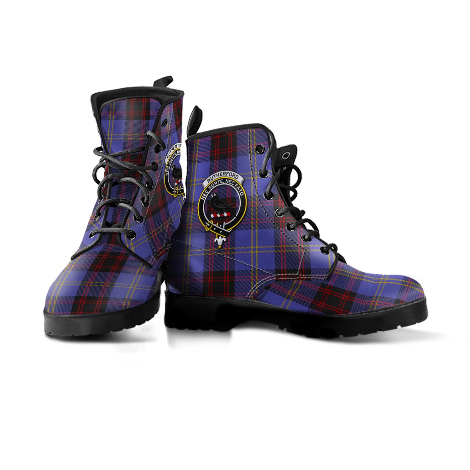 scottish-rutherford-clan-crest-tartan-leather-boots