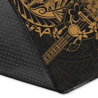 Hawaii Polynesian Area Rug Ukulele Gold LT13 - Wonder Print Shop