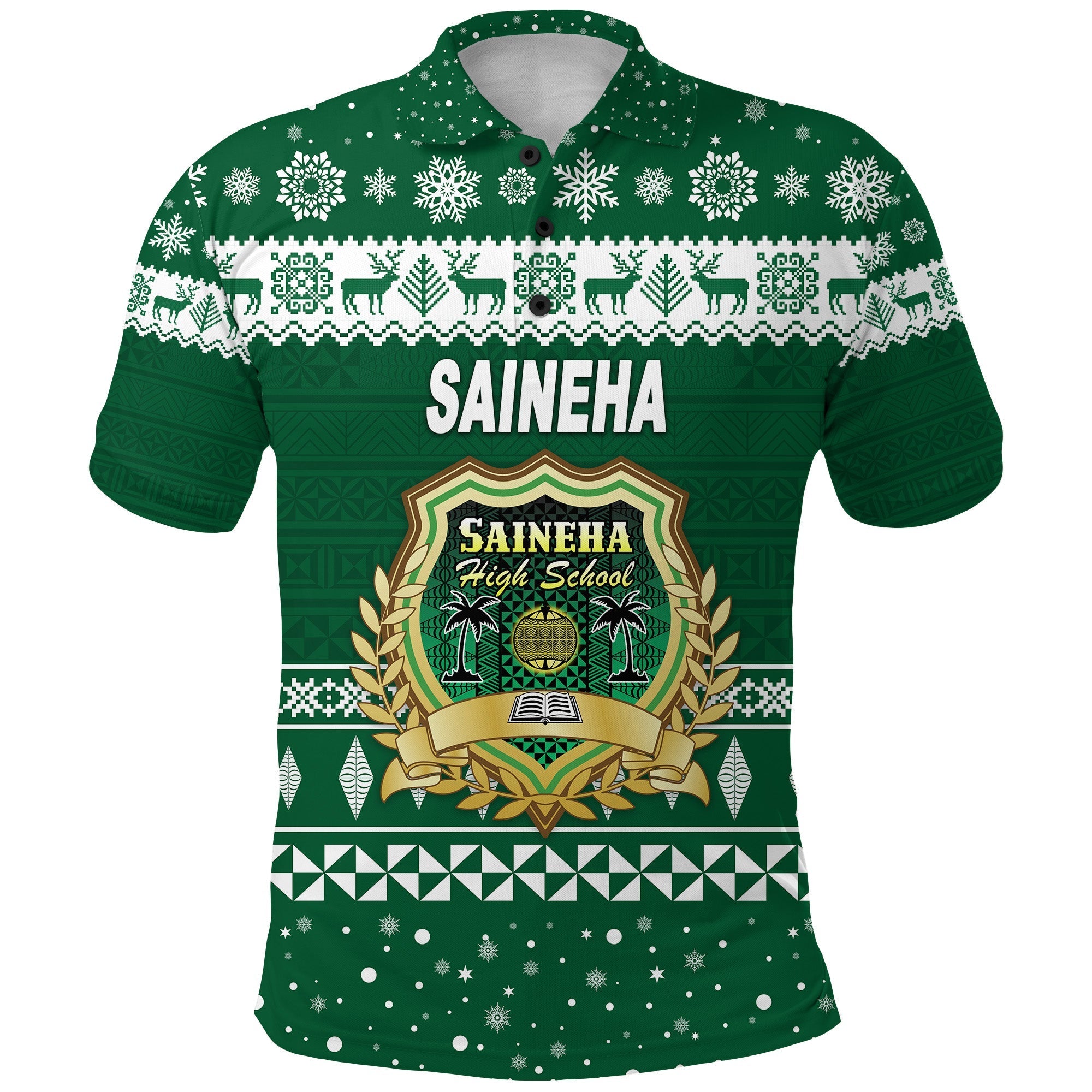 Custom Saineha High School Polo Shirt Christmas Simple Style LT8 - Wonder Print Shop