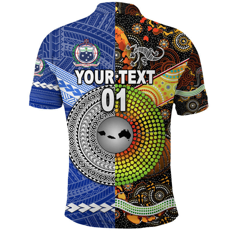 Custom Samoa Australia Aboriginal Polo Shirt Together LT8 - Wonder Print Shop