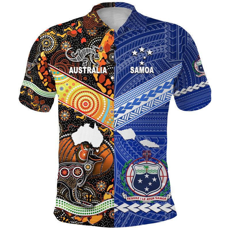 samoa-and-australia-aboriginal-polo-shirt-together