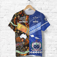 Samoa and Australia Aboriginal T Shirt Together LT8 - Wonder Print Shop