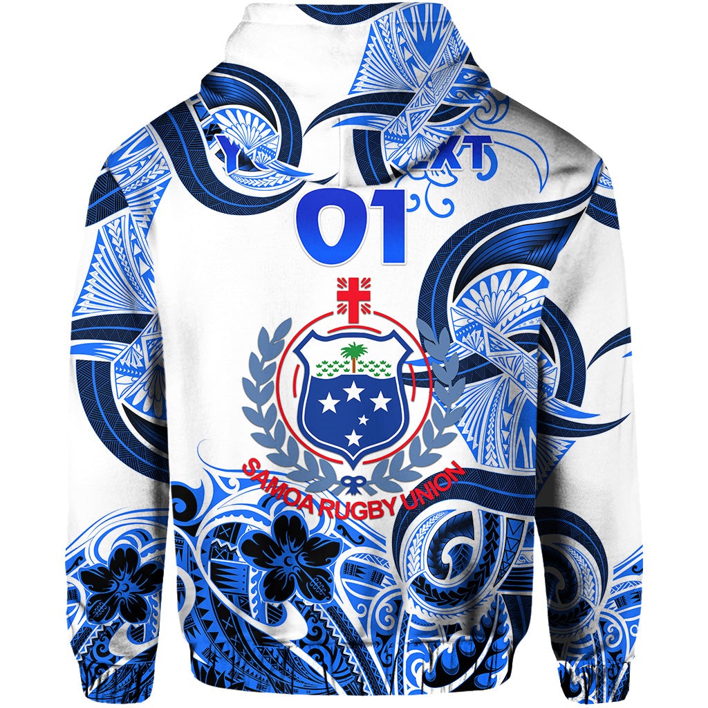 Custom Samoa Manu Hoodie Rugby Unique Style White LT8 - Wonder Print Shop