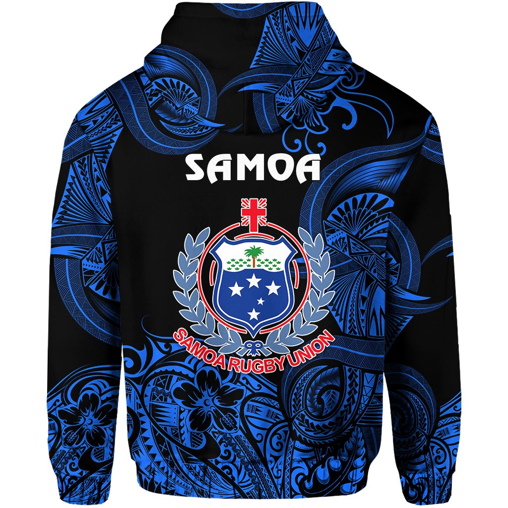 Samoa Manu Hoodie Rugby Unique Style Black LT8 - Wonder Print Shop