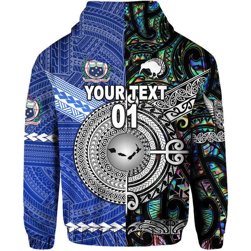 Custom Samoa And New Zealand Hoodie Together Paua Shell LT8 - Wonder Print Shop