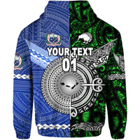 Custom Samoa And New Zealand Hoodie Together Green LT8 - Wonder Print Shop