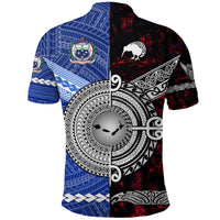 Samoa New Zealand Polo Shirt Together Red LT8 - Wonder Print Shop