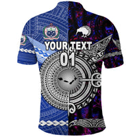 Custom Samoa New Zealand Polo Shirt Together Purple LT8 - Wonder Print Shop