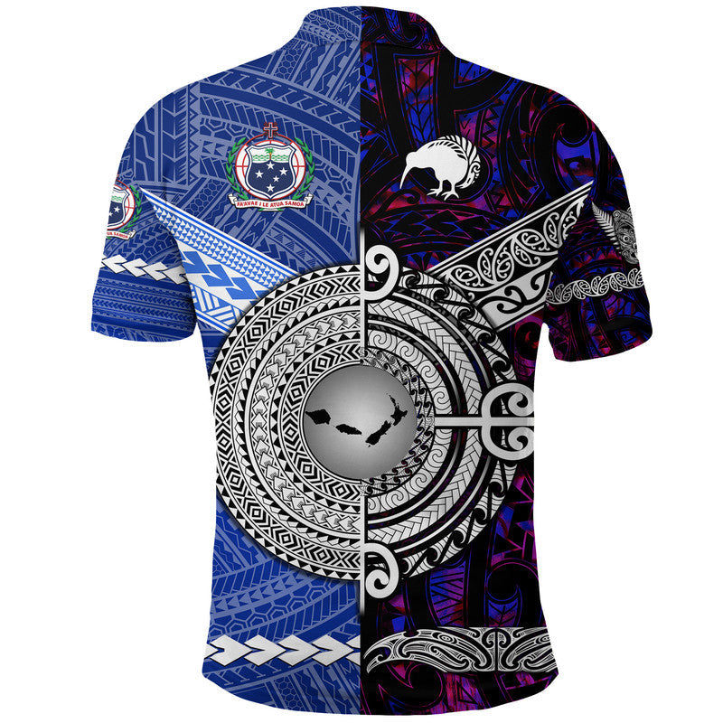 Samoa New Zealand Polo Shirt Together Purple LT8 - Wonder Print Shop