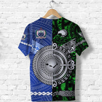 Samoa and New Zealand T Shirt Together Green LT8 - Wonder Print Shop
