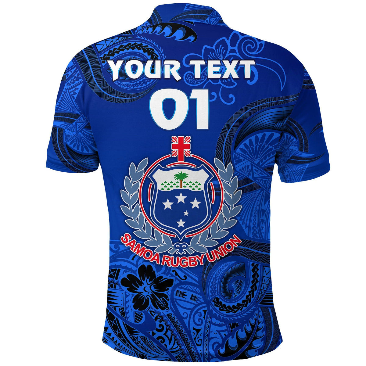 Custom Samoa Manu Polo Shirt Rugby Unique Style Full Blue LT8 - Wonder Print Shop