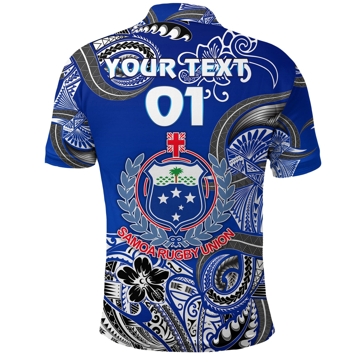 Custom Samoa Manu Polo Shirt Rugby Unique Style Blue White LT8 - Wonder Print Shop