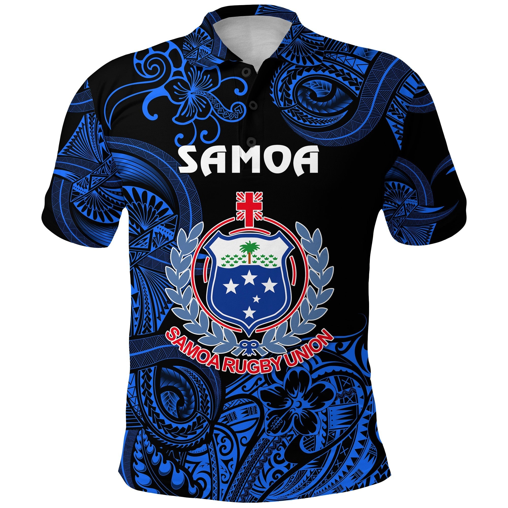 Custom Samoa Manu Polo Shirt Rugby Unique Style Black LT8 - Wonder Print Shop