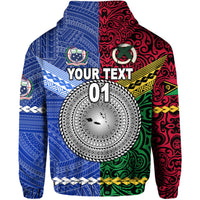Custom Samoa And Vanuatu Hoodie Together LT8 - Wonder Print Shop