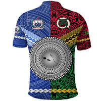 Samoa Vanuatu Polo Shirt Together LT8 - Wonder Print Shop