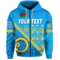 Custom Sanma Province Zip Hoodie Vanuatu Pattern Unique Style LT8 - Wonder Print Shop