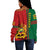 Wonder Print Shop Sweater - Morocco Women Off Shoulder Quarter Style - Wonder Print Shop