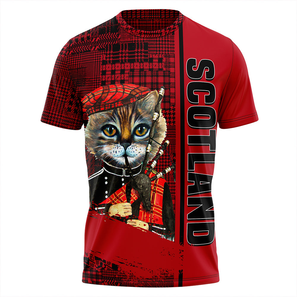 Scotland Cat Bagpipes T Shirt RLT12 - Wonder Print Shop