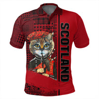 Scotland Cat Bagpipes Polo Shirt RLT12 - Wonder Print Shop