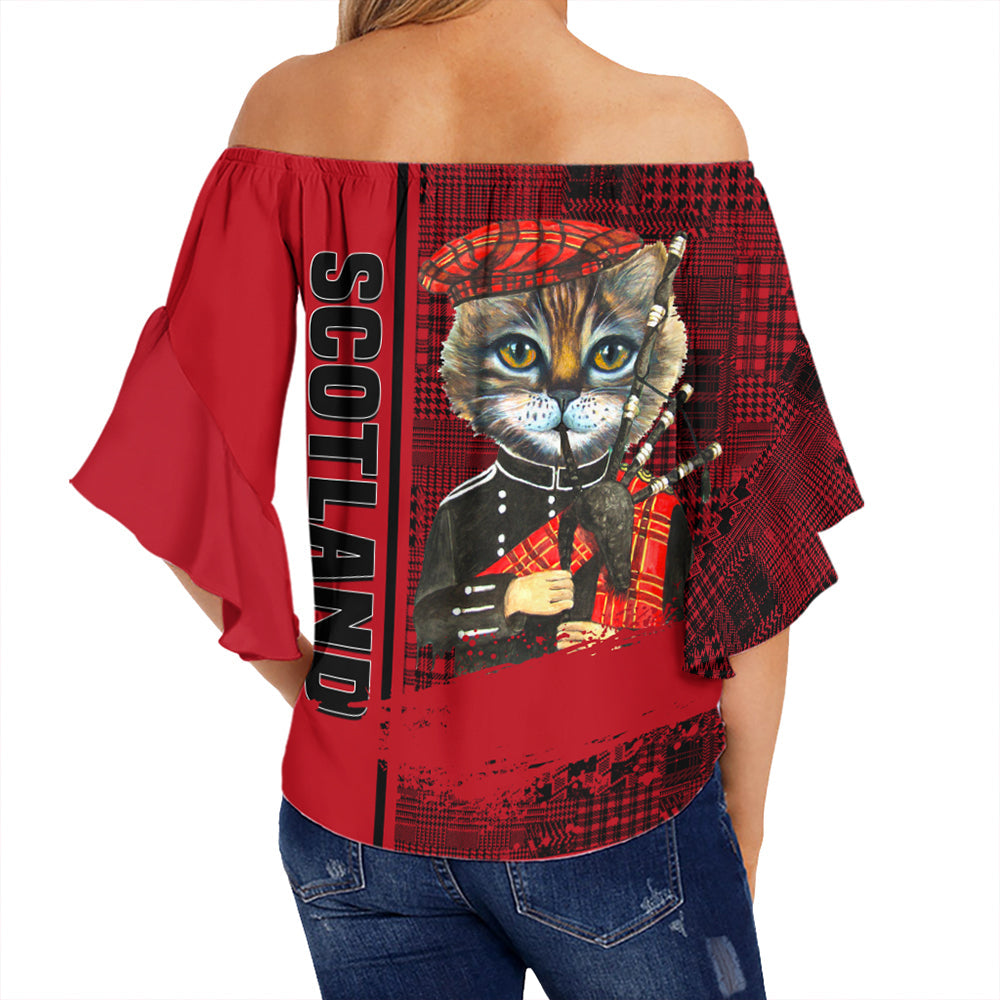 scotland-cat-bagpipes-off-shoulder-wrap-waist-top
