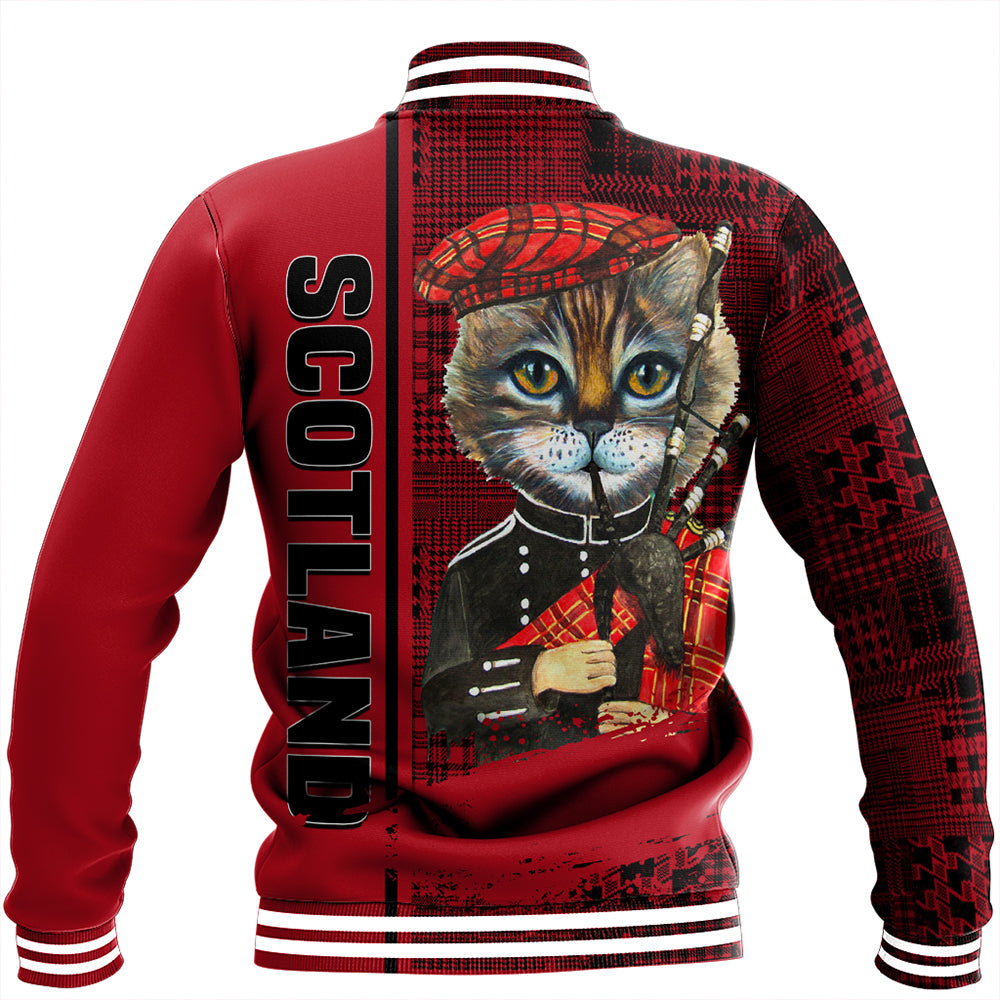 Scotland Cat Bagpipes Baseball Jacket RLT12 - Wonder Print Shop