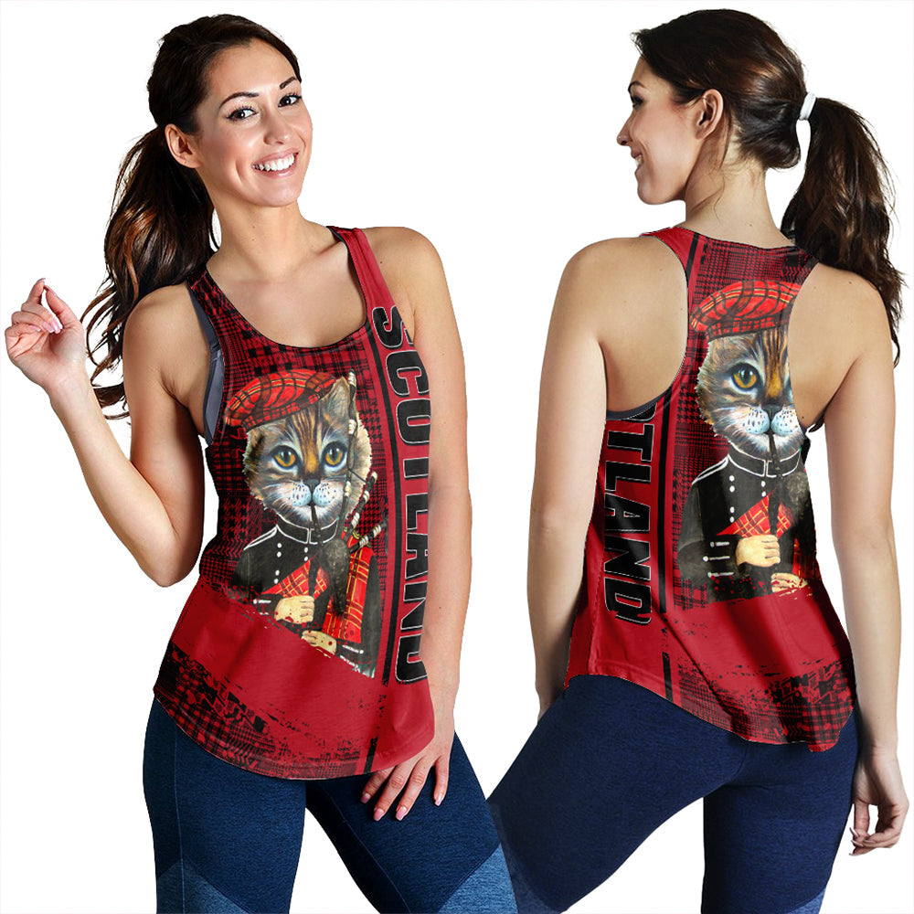 scotland-cat-bagpipes-racerback-tank