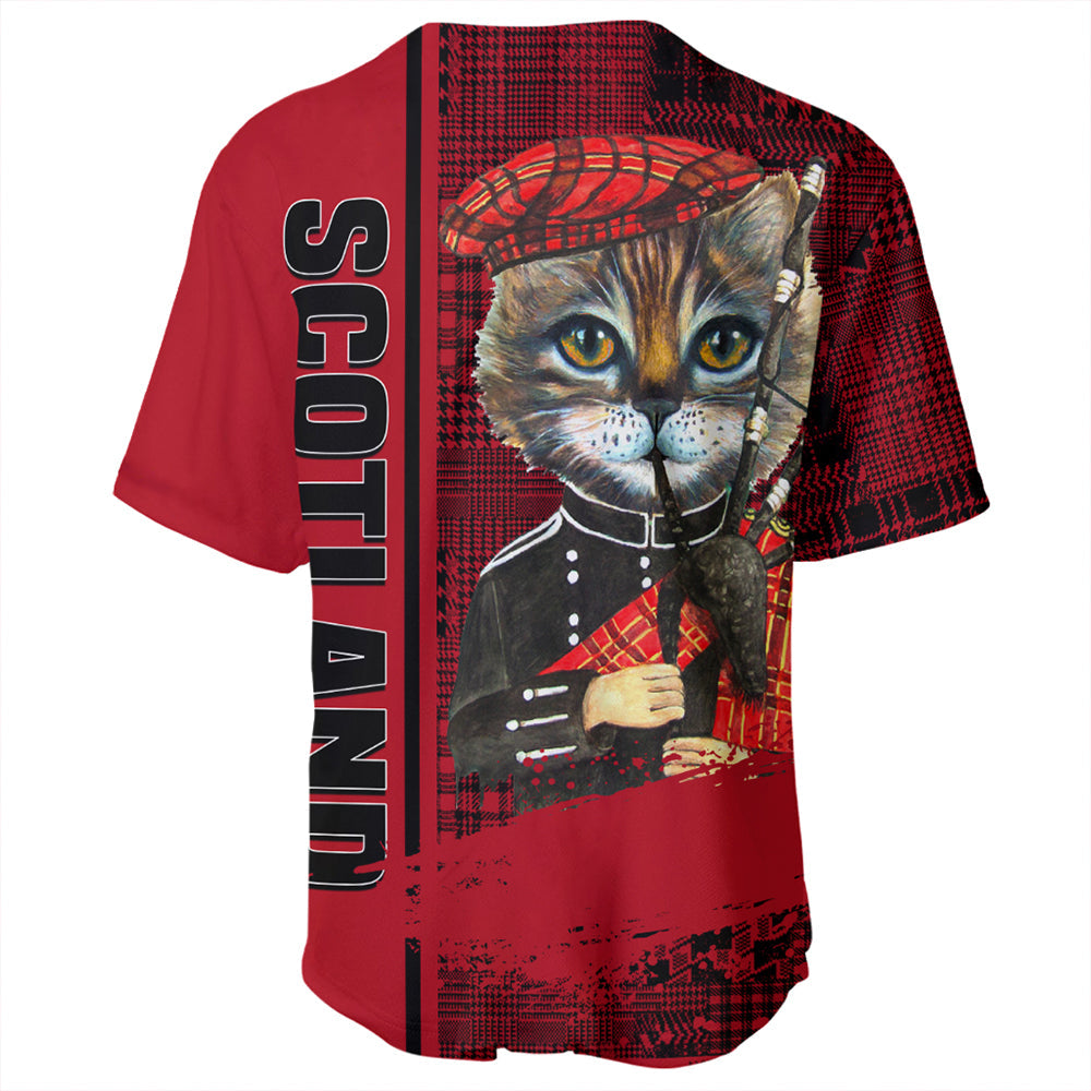 Scotland Cat Bagpipes Baseball Jersey RLT12 - Wonder Print Shop