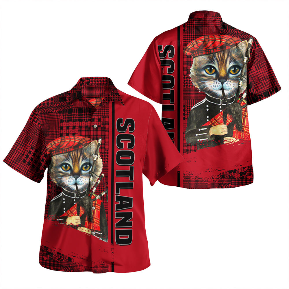 Scotland Cat Bagpipes Beach Shirt RLT12 - Wonder Print Shop