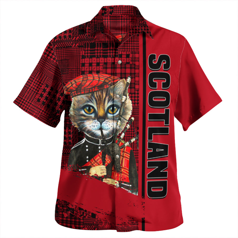 Scotland Cat Bagpipes Beach Shirt RLT12 - Wonder Print Shop