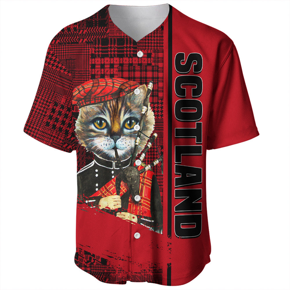 Scotland Cat Bagpipes Baseball Jersey RLT12 - Wonder Print Shop