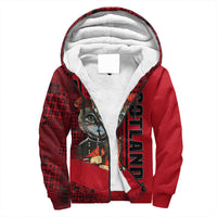 Scotland Cat Bagpipes Sherpa Hoodie RLT12 - Wonder Print Shop
