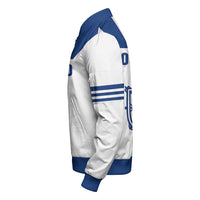 ( Custom Personalized ) Scotland Royal Blue Sleeve Zip Bomber Jacket RLT12 - Wonder Print Shop